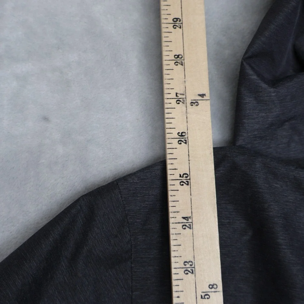 North Face Jacket Womens Small Grey Heathered Waterproof Wind Rain Light LOGO